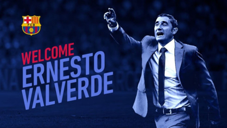 HLV Ernesto Valverde trở thành thuyền trưởng mới của Barca